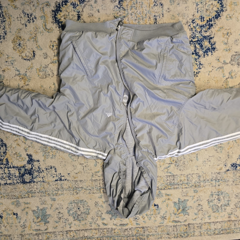 Adidas Light Gray Hooded Jacket